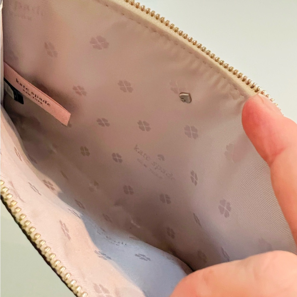 Kate Spade White Clutch with Colorful Gemstones - Picture 9 of 9